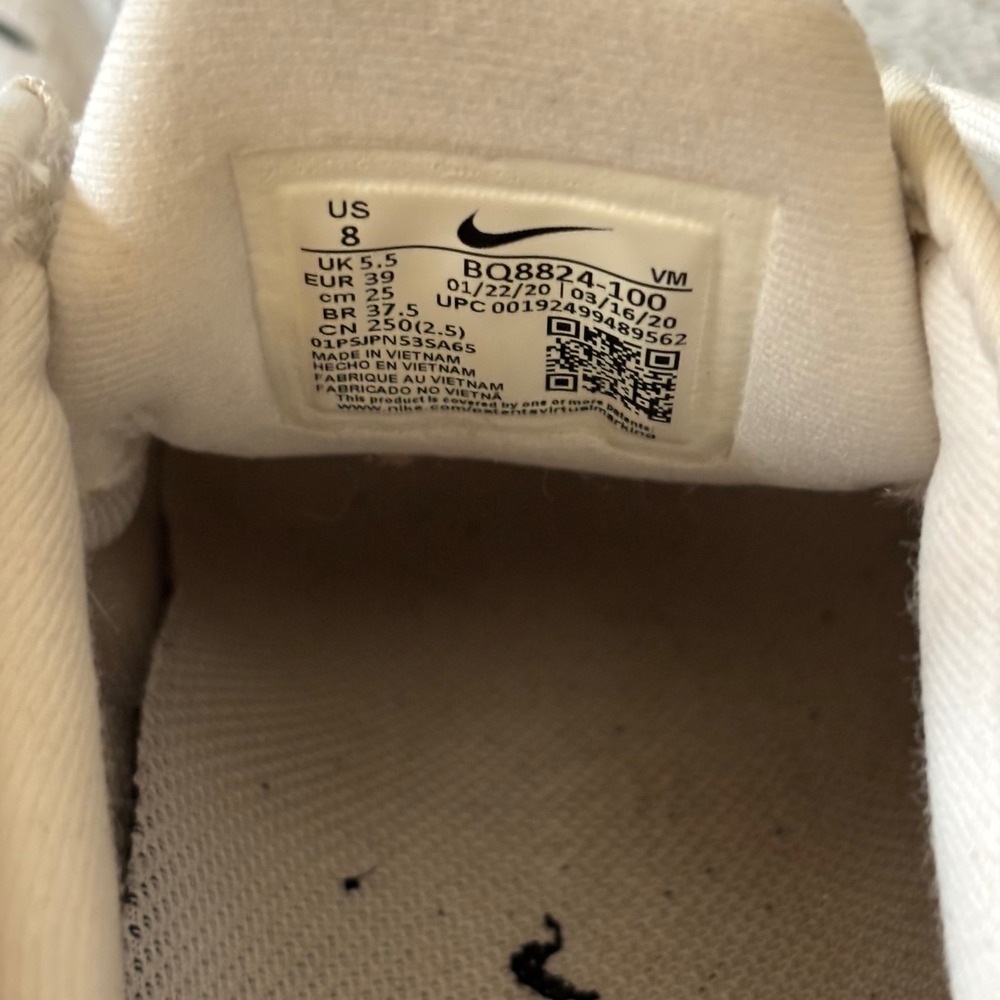 Nike Air Max Sequent 4.5 Sneakers Womens 8 White Black Mesh Athleisure Street - Picture 8 of 10